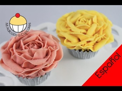 ¡Cupcakes! Haz Cupcakes con Rosas Victorianas de Crema de Mantequilla - MiAdiccionaCupcakes