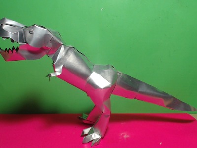 Como Hacer un Tiranosaurio Rex con Latas de aluminio Tutorial