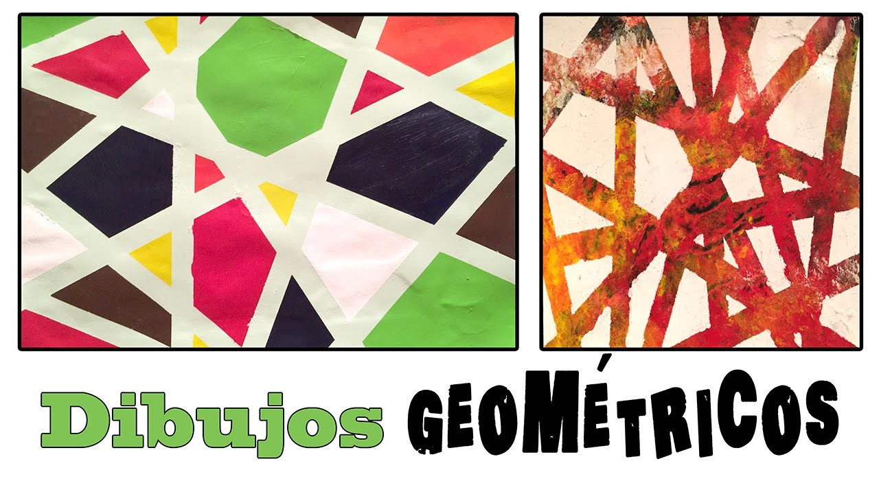 Cuadro abstracto geométrico : Dibujo para niños