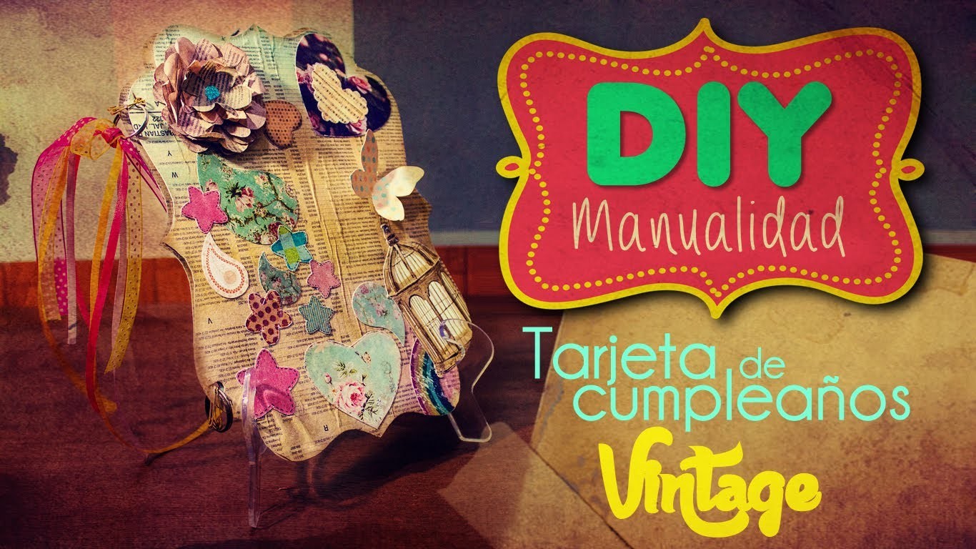 DIY: Tarjeta de cumpleaños vintage
