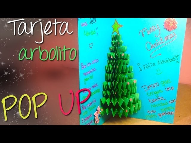 Tarjeta arbolito de Navidad Pop Up 3D || Tarjeta Navideña