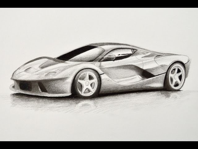 Cómo dibujar un carro: Ferrari - Arte Divierte.