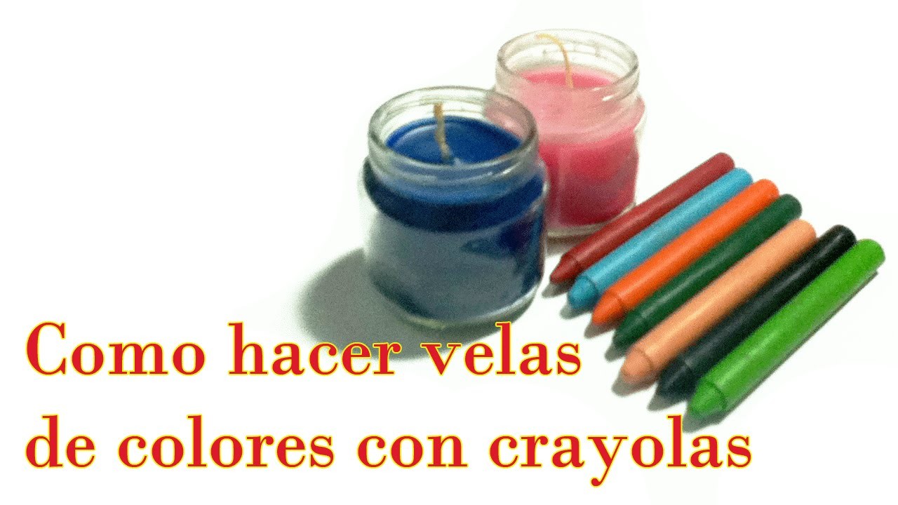 Como hacer Velas de Colores con crayolas
