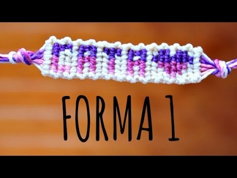 ¿Cómo leer patrones alpha? Forma 1. Macramé ♥