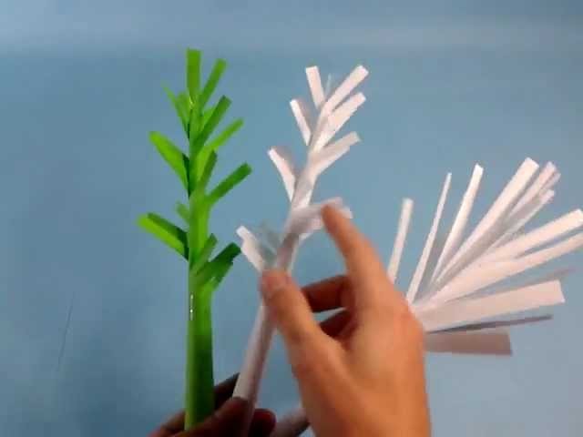 Manualidad para pequeños: árboles de papel