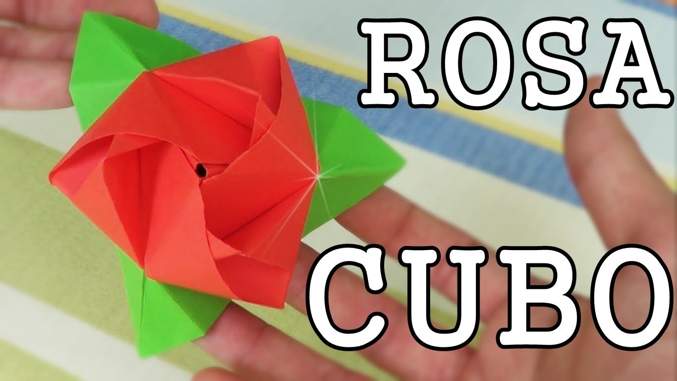Rosa Cubo - Cubo Rosa - Origami