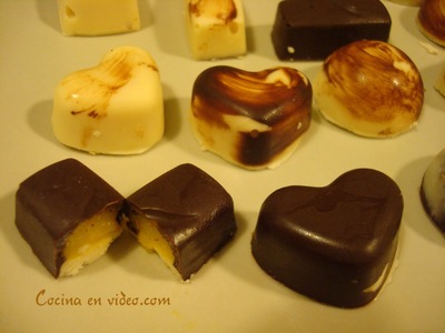 Bombones caseros rellenos #185 - Homemade filled Chocolates - Cocina en video.com