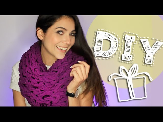 DIY: ¡Teje una bufanda infinita con tus manos!