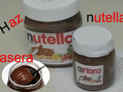 Nutella Casera Como hacerla?.Homemade Nutella Recipe