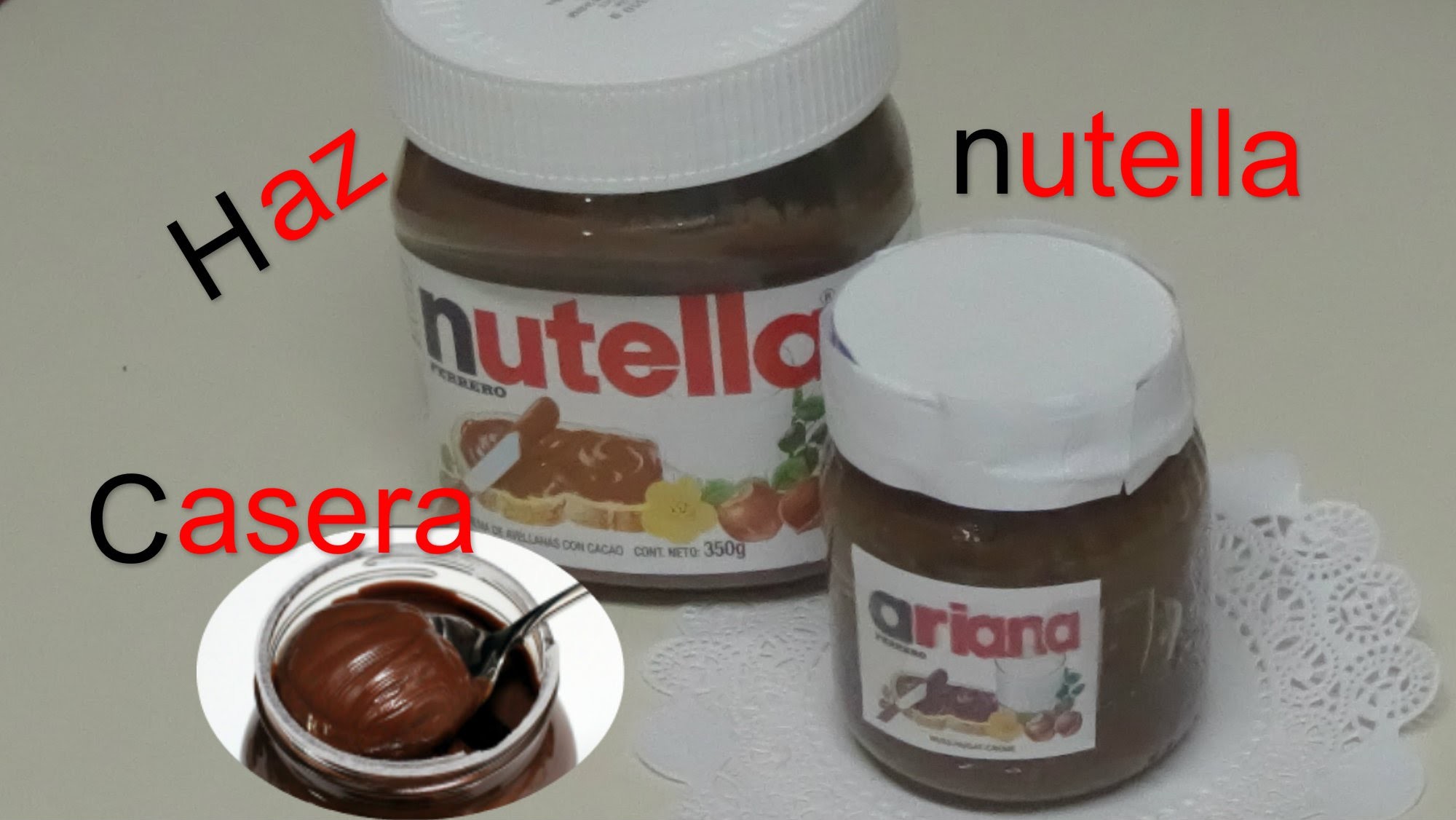 Nutella Casera Como hacerla?.Homemade Nutella Recipe