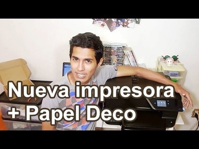 Reseña Impresora HP OfficeJet PRO 8600 + Manualidad + Papel decorativo