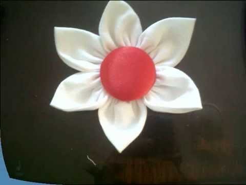 TUTORIAL: como hacer una flor en tela. 