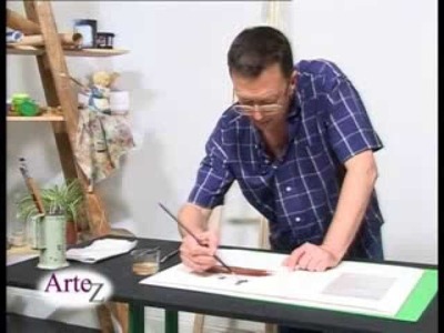 Willy Berutti enseña técnicas de pintura