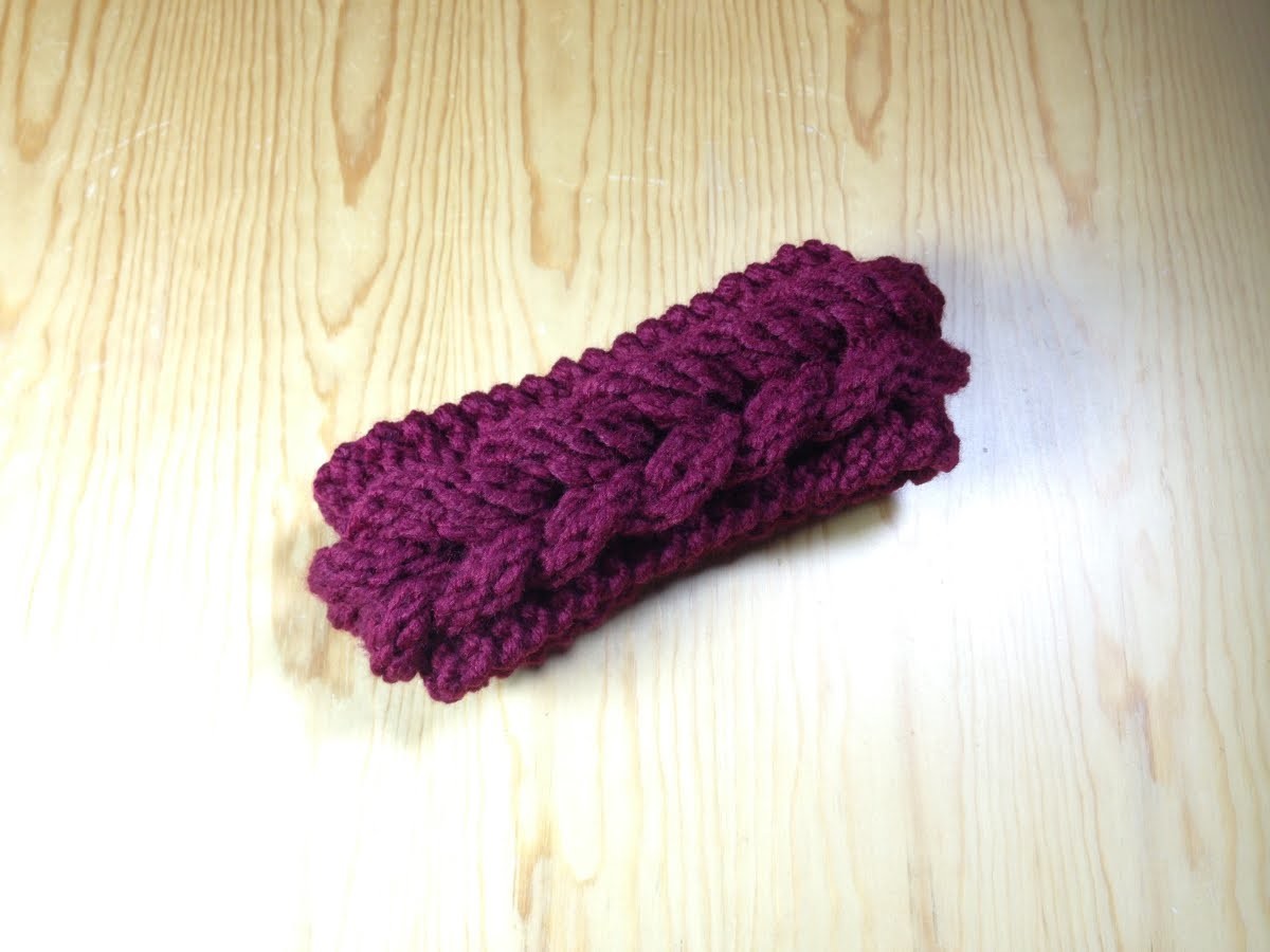 Cómo tejer una cinta trenzada. diadema de lana en telar (Tutorial DIY)