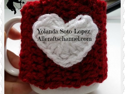 Cubre taza de cafe para dia de amistad en # Crochet