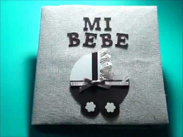 Mini abum scrapbook para bebé - Baby mini album scrapbook