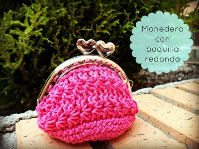 Monedero de ganchillo con boquilla redonda - Crochet purse :) Tutorial paso a paso