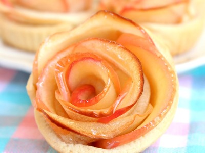 Receta: Galletas de manzana en forma de flor -- Apple Rose