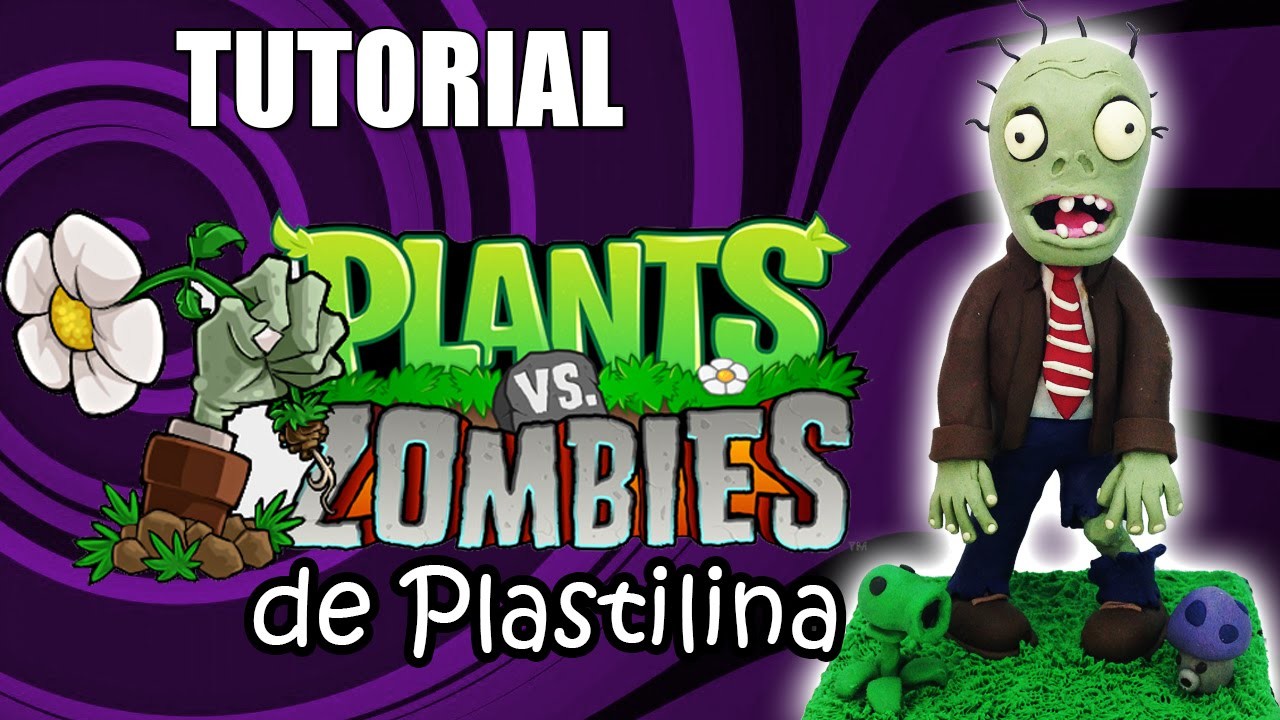 Tutorial Zombie (Plantas vs Zombies) de Plastilina