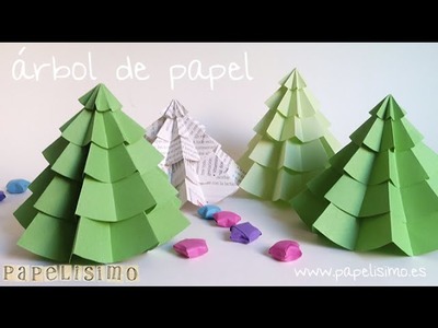Árbol de Papel Navidad -- Christmas Paper Tree