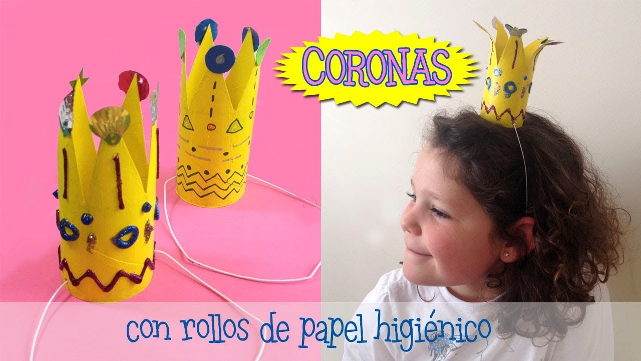 Coronas | Manualidades con rollos de papel higiénico para niños