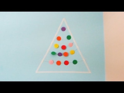 DIY ♥ Arbol navideño sencillo para decorar tu cuarto.
