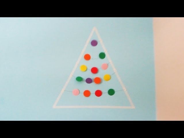 DIY ♥ Arbol navideño sencillo para decorar tu cuarto.