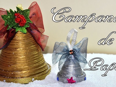 DIY : Campana de papel periódico para decorar esta Navidad