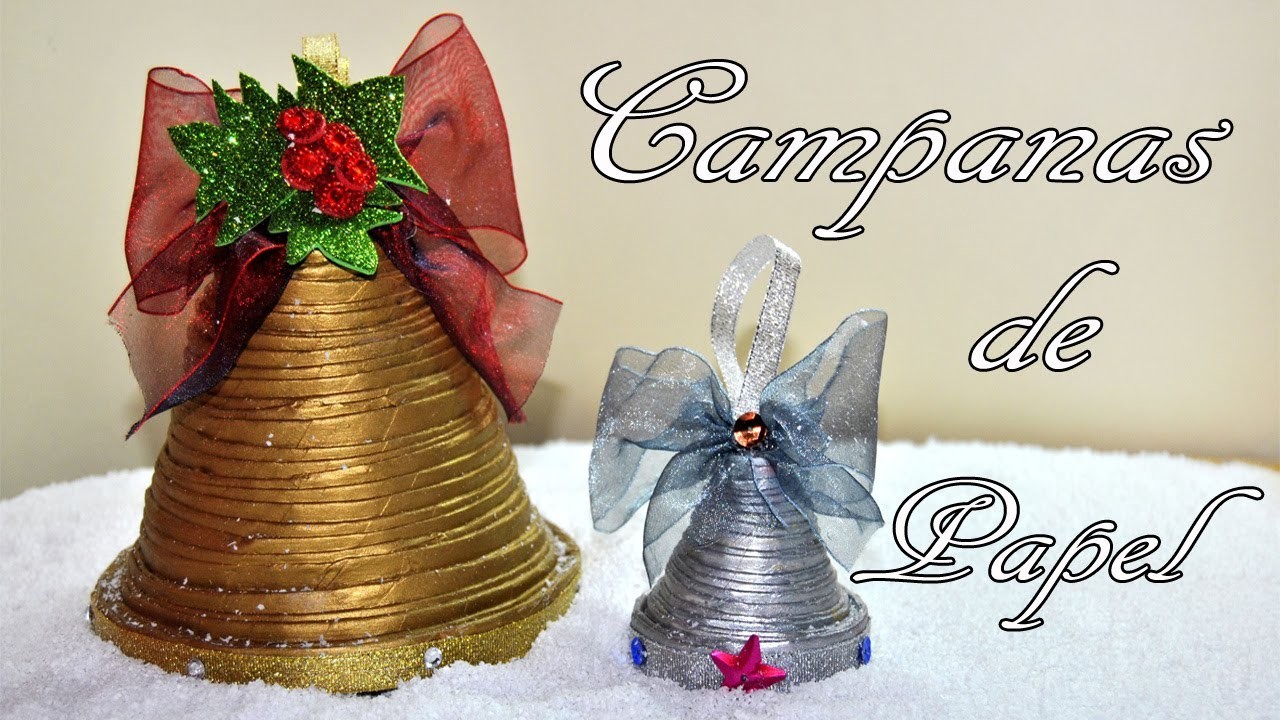 DIY : Campana de papel periódico para decorar esta Navidad