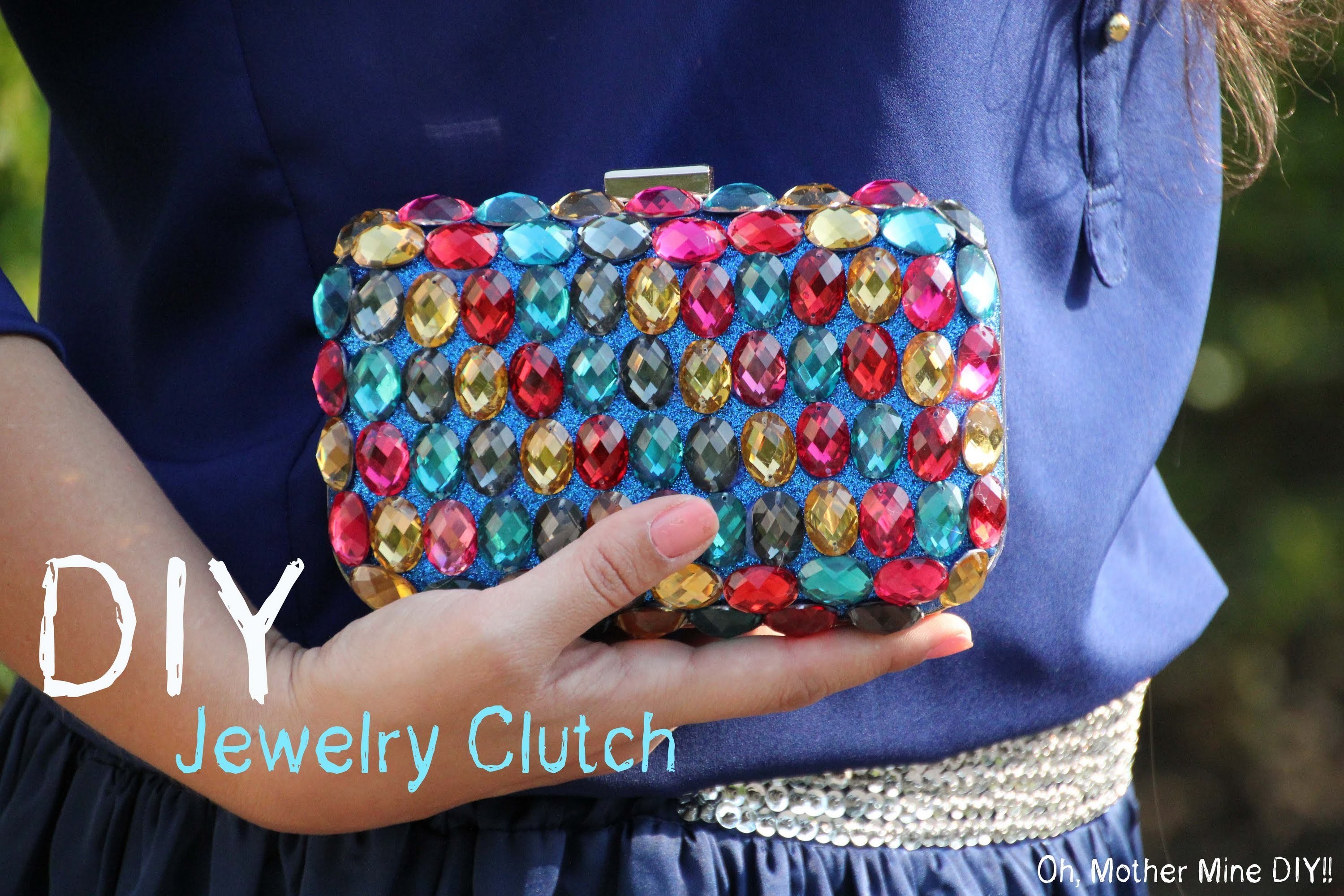 DIY Cómo hacer bolso joya. DIY Jewelry clutch