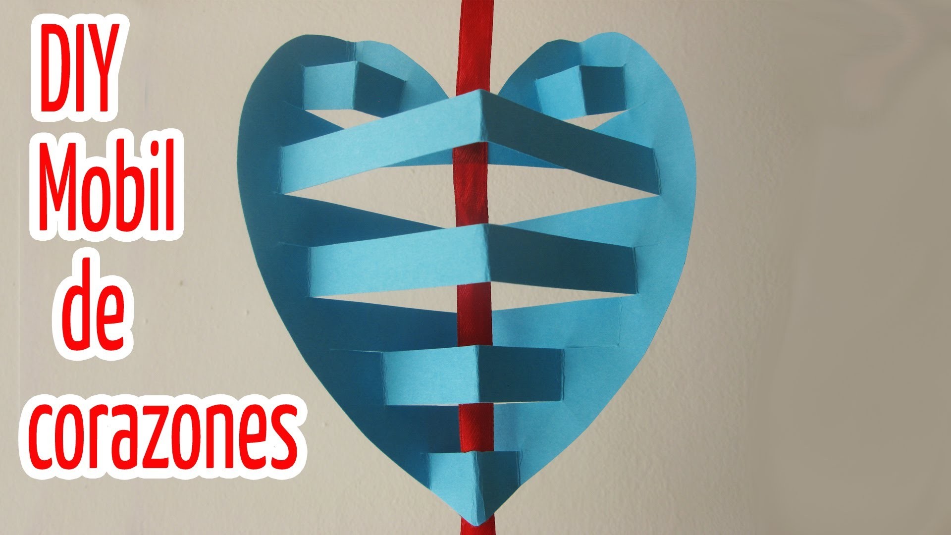 Manualidades :Móvil de corazones 3D - Manualidades para todos