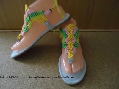 Sandalias de macramé