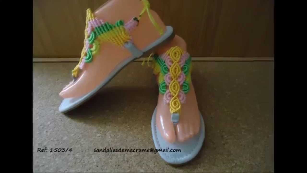 Sandalias de macramé