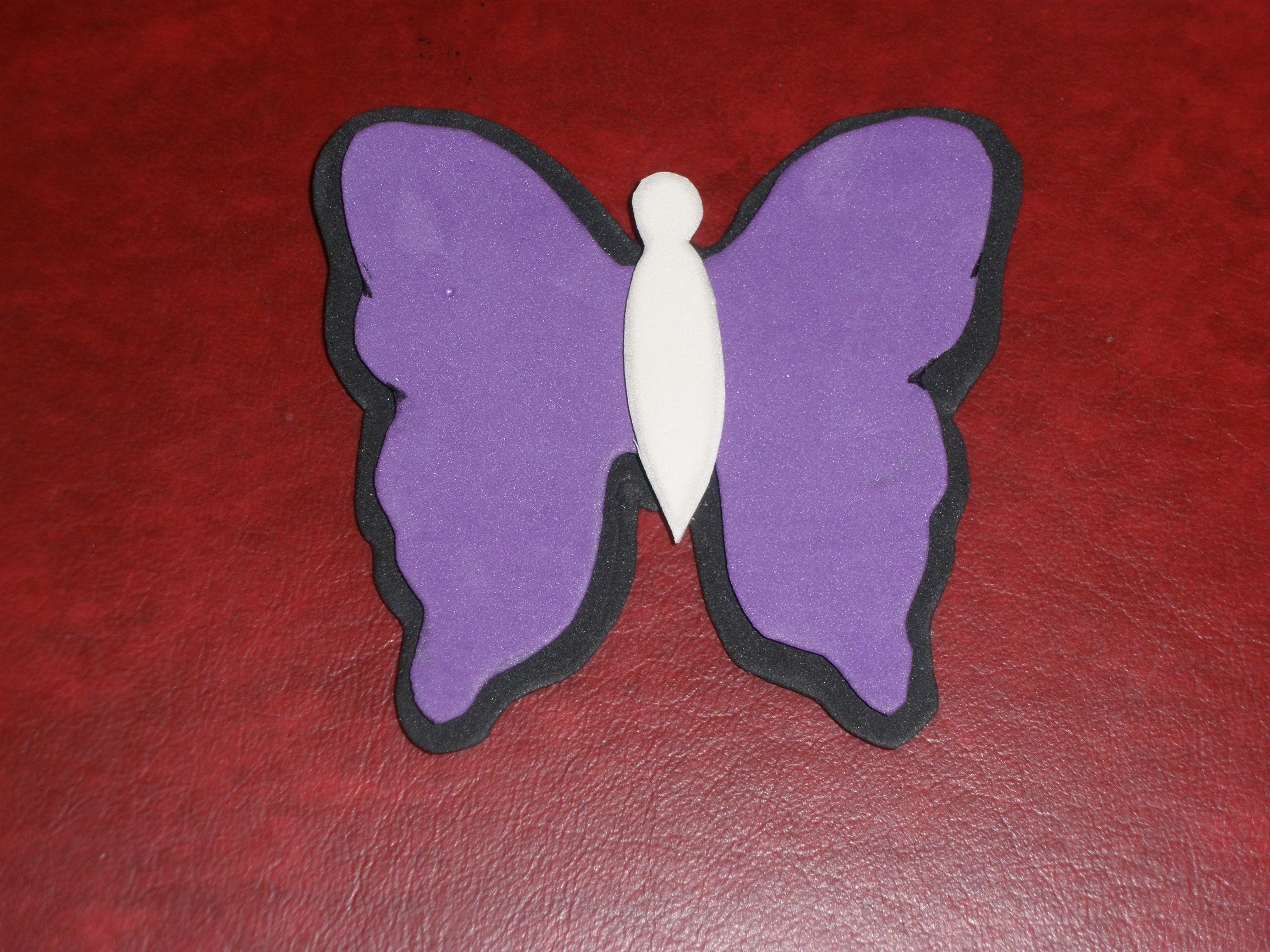 Tutorial Mariposa goma eva, super fácil y rápido. DIY, Butterfly foam.