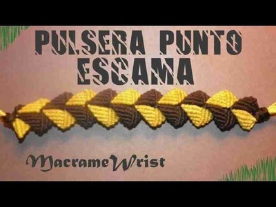 Tutorial- Pulsera Punto Escama - How to make string bracelets