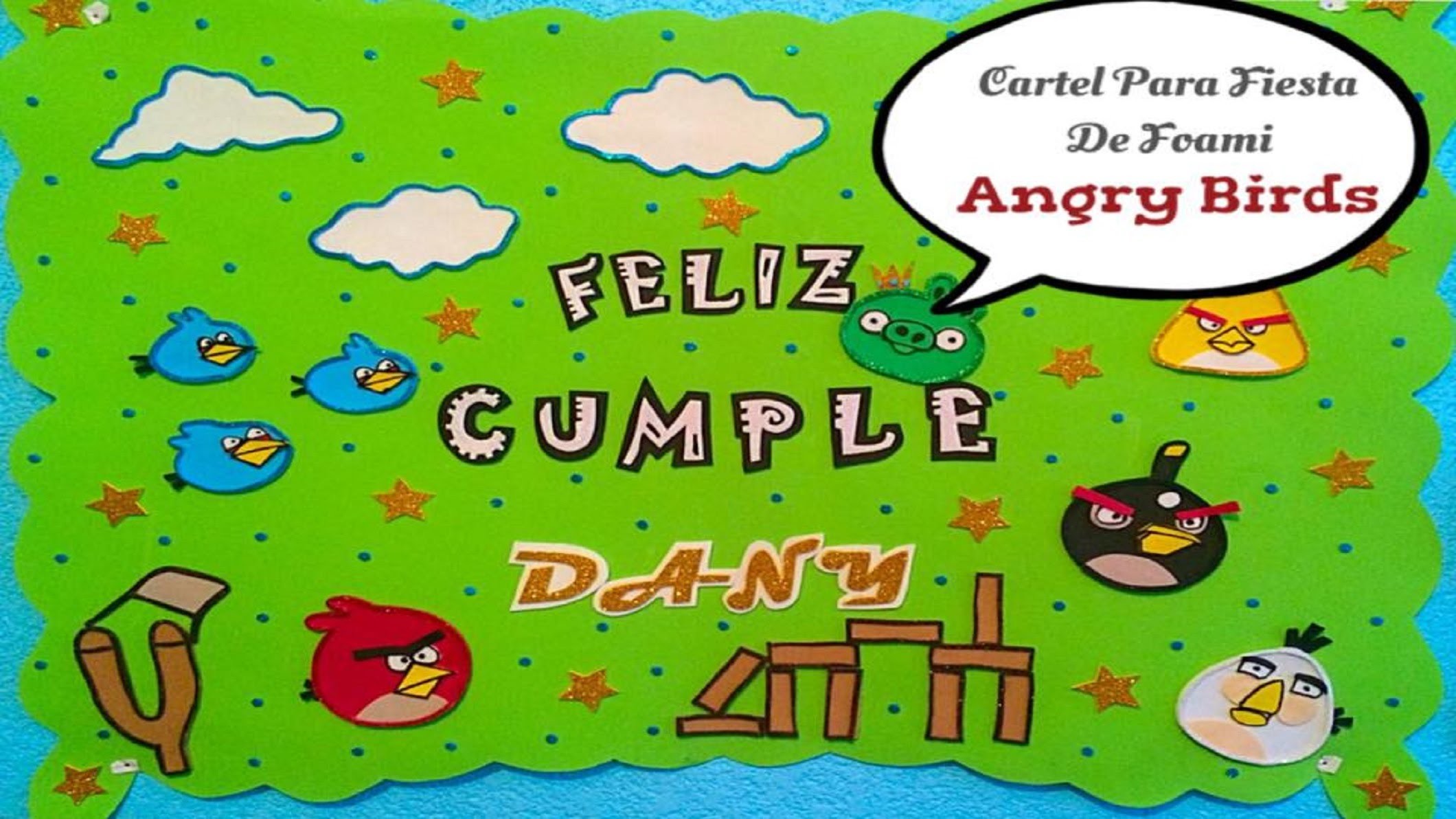 Cartel Para Fiesta (( Angry Birds )) Opción # 2