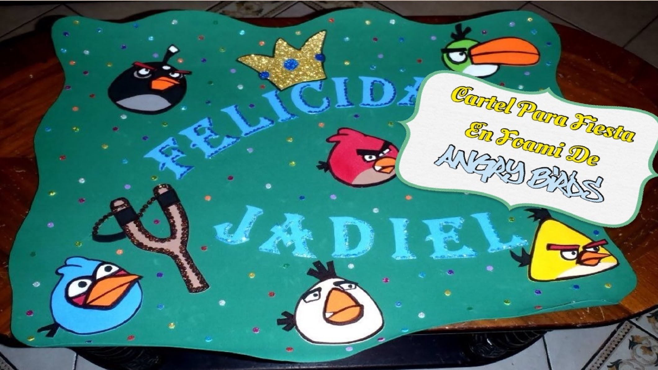 Cartel Para Fiesta De Los Angry Birds