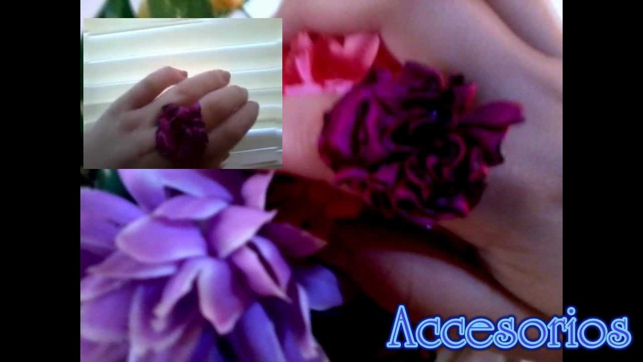 Como hacer flores de tela (facil)