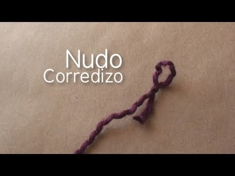 Como hacer nudo corredizo. iniciar tejido en telar