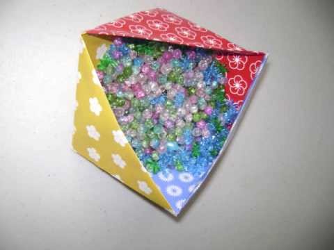 Cómo hacer una caja triangular