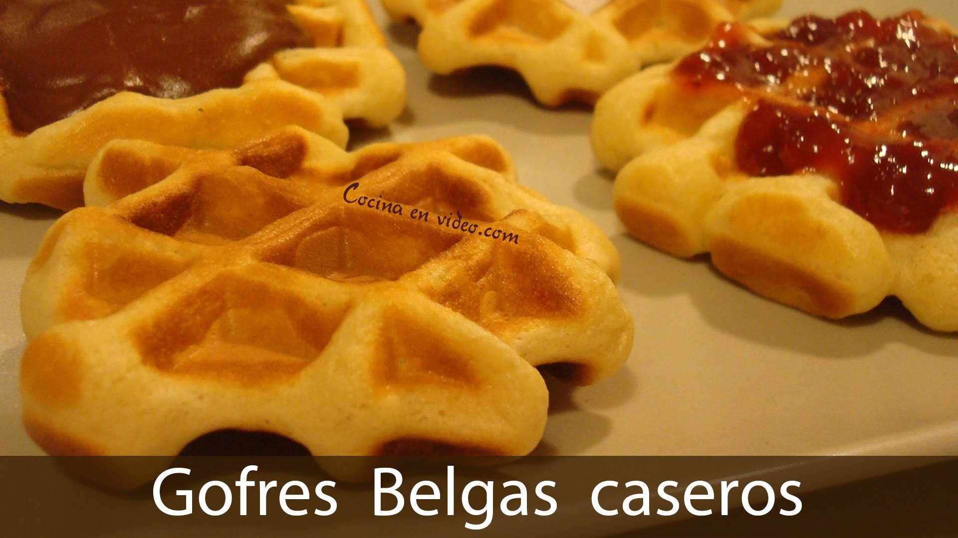 Gofres belgas caseros - Belgian Waffles, #175 - Cocina en video.com