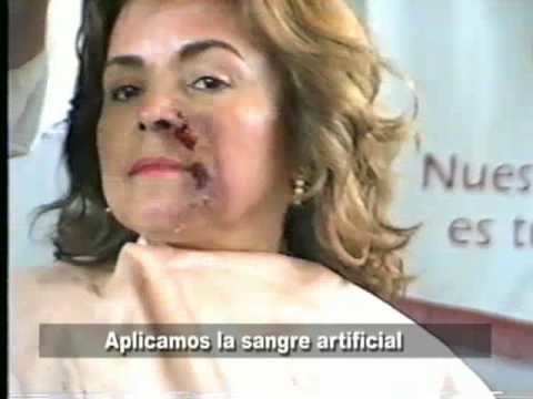 Maquillaje efectos especiales - Herida  en el rostro
