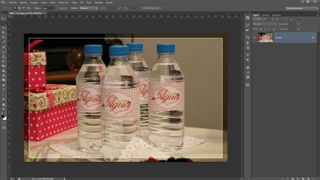 Tutorial Photoshop: Diseñando Etiquetas para botellas.