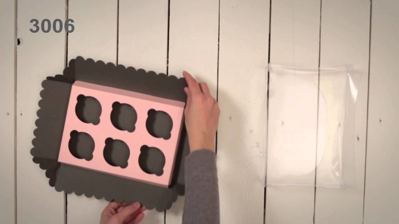 Cajas para 6 Cupcakes - Vídeo de montaje ref. 3006 SelfPackaging