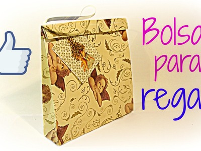 Cómo hacer bolsas de regalo FÁCIL. How to make easy gift bags