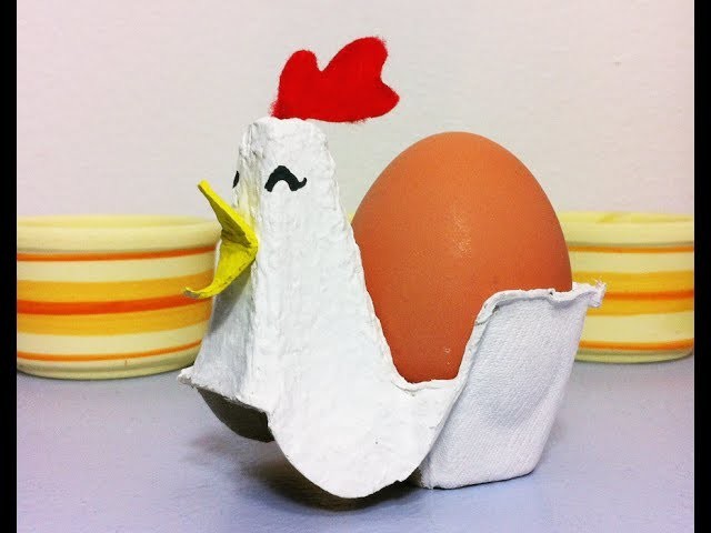 Cómo hacer una gallina huevera de Pascua con cartón (Tutorial DIY)