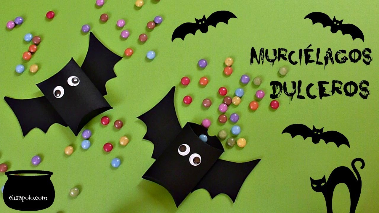 Manualidades para Halloween, Dulcero Murciélago