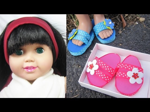 Manualidades para muñecas American Girl: Cómo hacer zapatillas para tu muñeca de 18 pulgadas