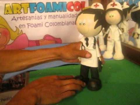 MUÑECO FOFUCHO 3D MEDICO DOCTOR CON CORBATA Y FONENDO Del Catalogo Artfoamicol