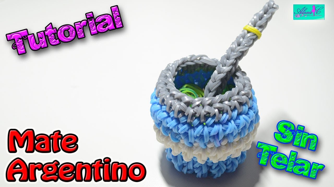 ♥ Tutorial: Mate Argentino de gomitas en 3D (sin telar) ♥